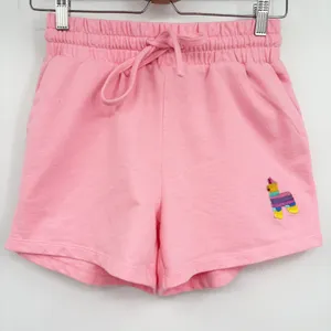Judith March Womens Pink Pinata Embroidered Lounge Athleisure Sweat Shorts Small thumbnail 1