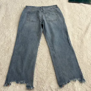 Free People Womens Straight Leg Denim Raw Hem Sz 30 Boho Indie Casual Preppy thumbnail 3