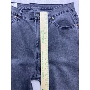 Gap Loose High Rise Jeans Womens 31/12R Washed Black‎ Straight Leg thumbnail 7