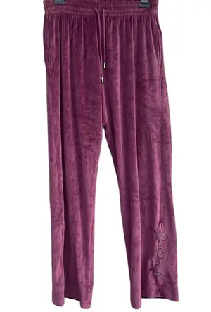 PINK Victoria Secret purple velour lounge pants size small thumbnail 7