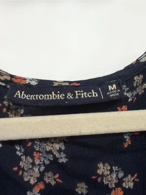Abercrombie & Fitch Navy Floral Button Front Romper Size Medium thumbnail 3