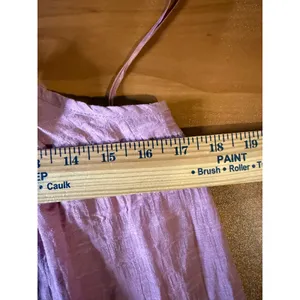 YURA Maxi Dress Women's Small Pink Boho Tiered Ruffle Hem Spaghetti Strap thumbnail 9