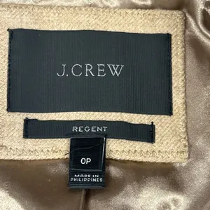 J Crew Regent Blazer Womens 0 Petite Wool Camel Lined Long Jacket Preppy thumbnail 3
