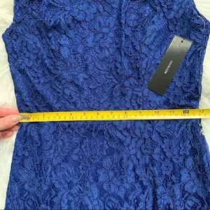 NWT Lulu’s Lace Overlay Royal Blue Dress Gown Size Small thumbnail 8