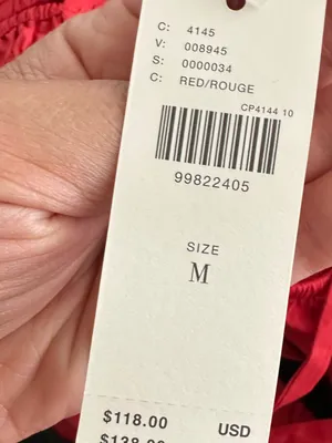 Celandine sleeveless smocked open back midi dress red size medium thumbnail 7