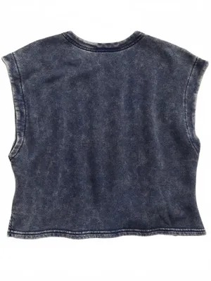 AE OFFLINE By Aerie Keep It 100 Terry Muscle T-Shirt American Eagle NWT Navy M thumbnail 4