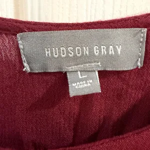 Flowy Wine Red Tiered Tunic Top by Hudson Gray thumbnail 2