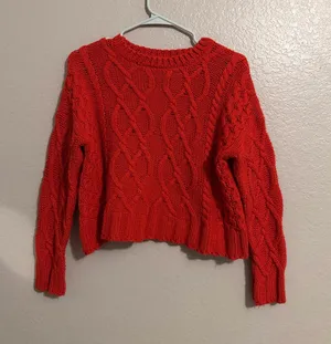 Charlotte Russe Red Sweater thumbnail 1