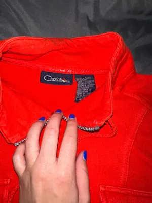 Catalina red bomber sweat top thumbnail 2