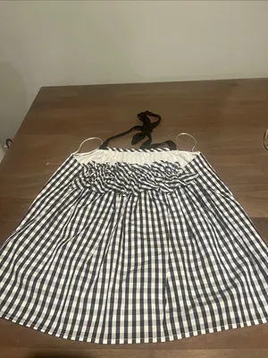 Tuckernuck Black & White Gingham Halter Camisole thumbnail 4
