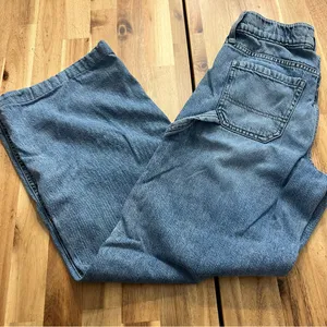 Aeropostale Aero Baggy Wide Leg Jeans XS Regular 27” Inseam thumbnail 2