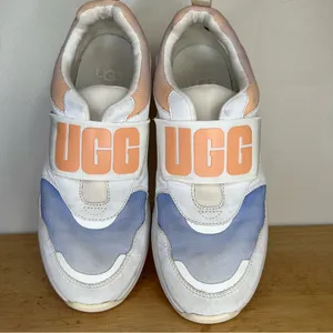 UGG  Women's La Flex Sneaker‎ Scallop Gradient 6 whithe pink & blue thumbnail 10