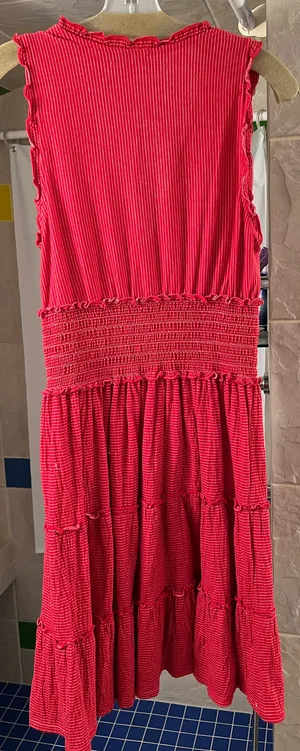 Max Studio Red Striped Sleeveless Dress thumbnail 2