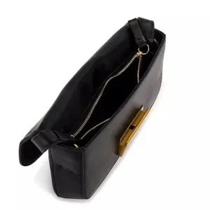 Revolve Stefania Baguette Bag, Black NWT thumbnail 4