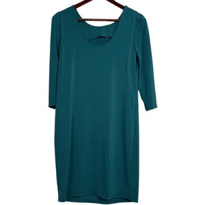 Rosie Pope Audra Maternity 3/4 Sleeves Mini Dress Scoop Back Back XS Ocean thumbnail 13