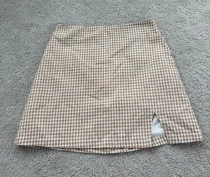 Pink lily gingham skirt  thumbnail 1