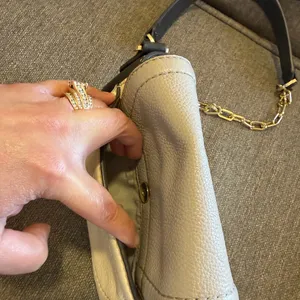 Tory Burch Gray and Cream Women's Bag thumbnail 4