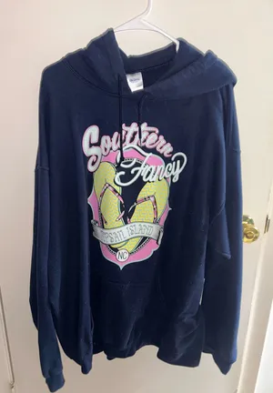 Gildan - Navy Blue Topsail Island Hoodie - 4XL thumbnail 1