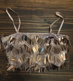 Windsor rose gold mirrored crop top medium thumbnail 1