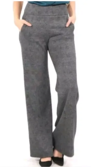 CAbi #3740 Bond High-Rise Gray Plaid Wide Leg Dress Pant Trouser, 8 thumbnail 1