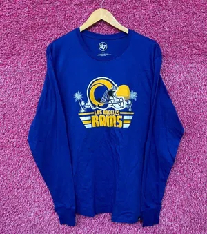 Los Angeles Rams NFL Helmet Beach Tailgate Long Sleeve L thumbnail 1