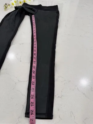 Athleta Black Leggings with Sheer Side Panels thumbnail 6