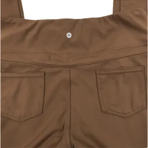 HALARA Day Stretch High Waist Flare Yoga Pant Sz XL Brown Athletic Travel Casual thumbnail 7