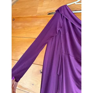 Lulus Maru Plum Purple Long Sleeve One-Shoulder Sash Dress Bridesmaid Medium thumbnail 5