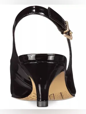 EXTRA WIDE Bella Vita Scarlett II Kitten-Heel Slingback Pumps 9.5WW thumbnail 2