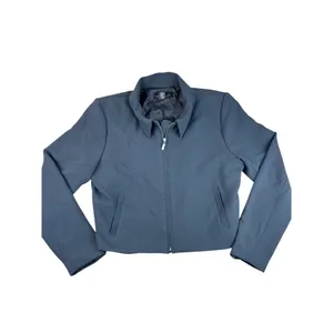 Rachel Zoe‎ Gray Full Zip Lightweight Jacket Cropped Utility Bomber Coat Sz 8 thumbnail 2