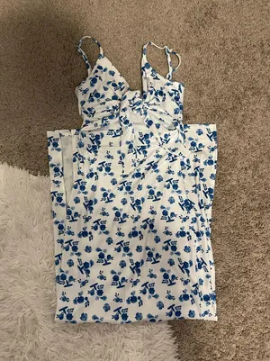 Floral maxi dress Blue Size XS thumbnail 1
