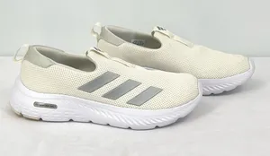 Adidas Cloudfoam Move Lounger Off White Silver Slip On Sneakers size 8 thumbnail 1