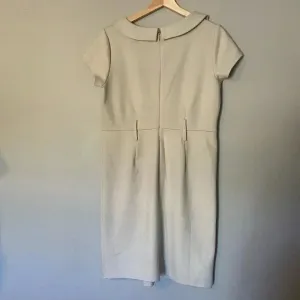 Adrienne Vittadini Neutral Sheath Dress Size 10 Beige Short Sleeve‎ Minimalist thumbnail 4