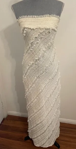 Endless Rose Strapless Ruffle Maxi Dress thumbnail 1