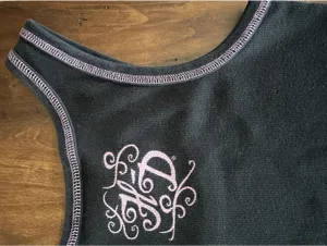 Harley Davidson Womens Small Black Ribbed Tank Top Pink Graphic Rhinestones Y2K thumbnail 11