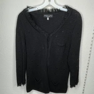 My Favorite Things Cardigan Sweater Black‎ Black Size L thumbnail 9