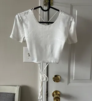 Zara Satin Crop Top thumbnail 1