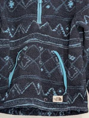 North Face Printed Campshire 2.0 Pullover Hoodie Women's S Sherpa thumbnail 3