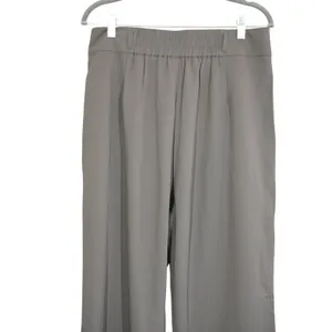 Halara Size Large Pants High Rise Waisted Wide Leg Pleated Trousers Taupe Gray thumbnail 6