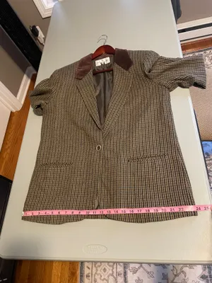 Vintage Fundamental Things Houndstooth Wool Blend Sport Coat/Blazer thumbnail 8