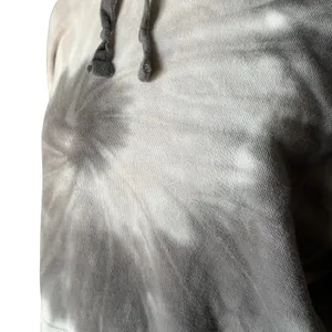 Old Navy Womens‎ Grey White Tie Dye Spiral Hoodie Sweatshirt Size M thumbnail 2