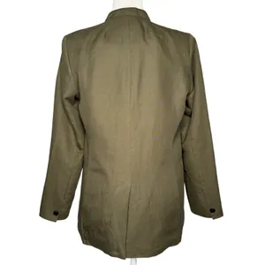 Alex Mill Janine Twill Blazer Army Olive Green Linen Blend Small Jacket $325 thumbnail 5