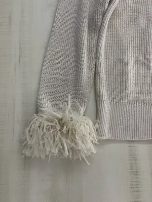 nwot NIC+ZOE cotton beige tan sweater top thumbnail 4