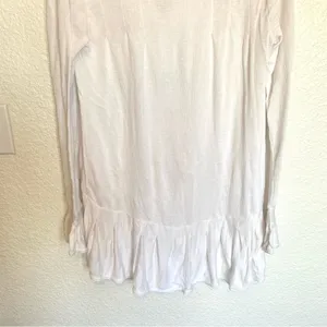 Free People Women's XS Your Girl Ruffle Tunic Dress White Boho Flowy Casual thumbnail 8