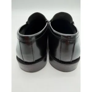 MNG Mango Luisa 100% Black Leather Preppy Penny Loafers Minimalist EU 39 US 8.5 thumbnail 6