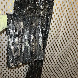 Disco pants full sequin pants silver mirror sequined bootcut flared dress pants thumbnail 3