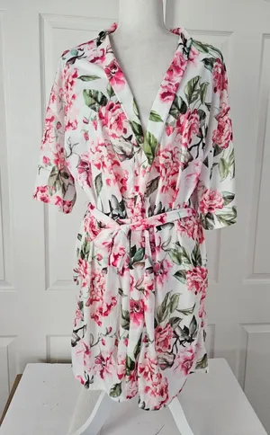Show Me Your MuMu Floral Pink & Green Robe thumbnail 1