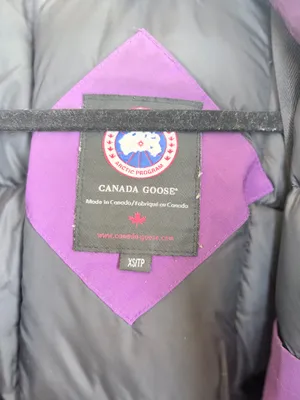 Canada Goose Women’s Purple Down Parka with Fur Trim Hood (XS/TP) thumbnail 3