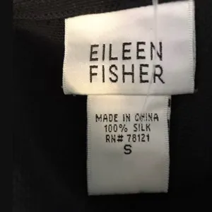 Eileen Fisher Dress Size Small 100% Silk Black Maxi Sleeveless Casual Career thumbnail 6