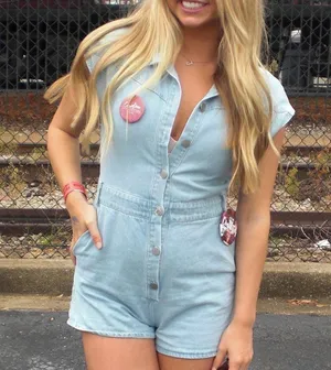 Vestique denim one piece size small thumbnail 3